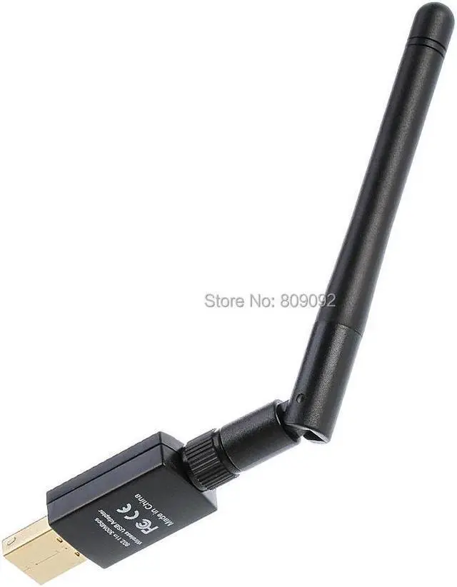 Alt view image 2 of 2 - High gain 300mbps usb wireless wifi adapter wifi antenna 2dBi usb lan enthernet netwotk card wi-fi receiver 802.11n