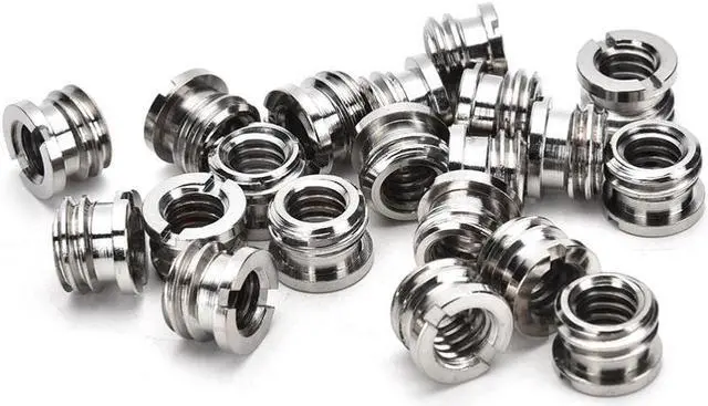 Alt view image 2 of 3 - 1Pack (10PCS) SR10 3/8"-16 to 1/4"-20 Reducer Bushing Convert Screw Adapter