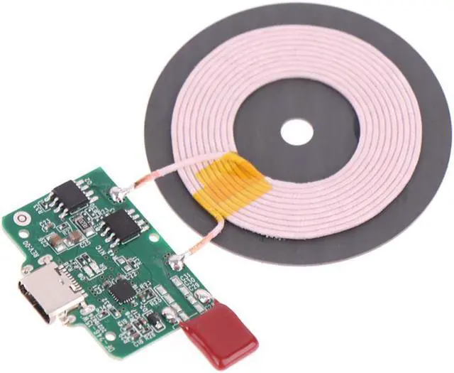 Alt view image 2 of 3 - DC5V 9V 12V 5W 10W 15W Type-C Micro-USB Fast Charge Wireless Charger Transmitter PCBA Circuit Board Coil Receiver Charger Module