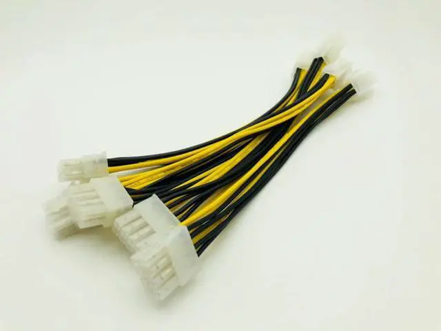 Alt view image 3 of 3 - 5PCS  ATX 4Pin 20cm Male To 8Pin Female EPS Power Cable Adapter CPU Power Supply Converter Cable Convertor For BTC Miner Mining