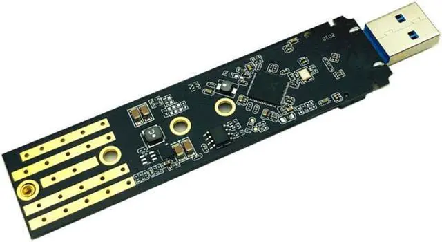 Alt view image 3 of 3 - M.2 to USB 3.1 SSD Adapter M.2 NVME PCIe SATA Dual Protocol RTL9210B SSD Board for 2230 2242 2260 2280 NVME SATA M.2 SSD Adapter