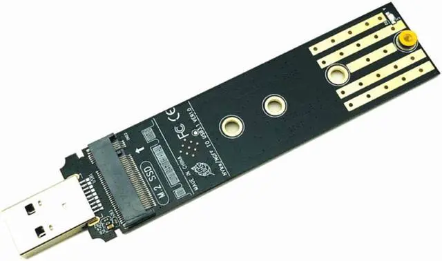 Alt view image 2 of 3 - M.2 to USB 3.1 SSD Adapter M.2 NVME PCIe SATA Dual Protocol RTL9210B SSD Board for 2230 2242 2260 2280 NVME SATA M.2 SSD Adapter