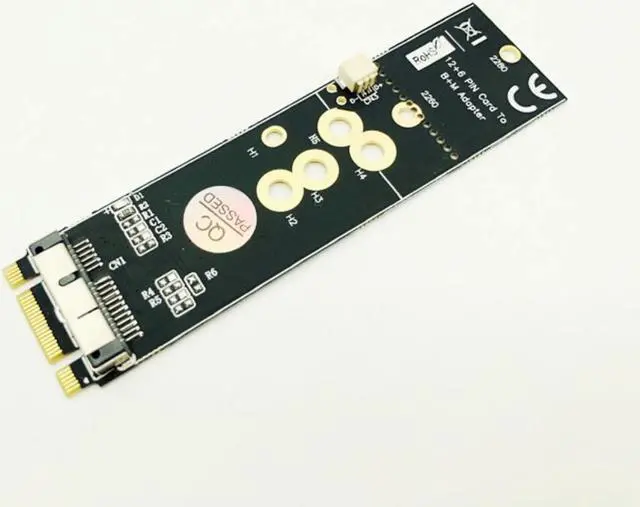 Alt view image 2 of 5 - Add On Cards 12+6Pin Wireless WiFi Bluetooth Card NGFF M.2 B+M Key Adapter for Mac OS BCM94360CD BCM943602CS BCM94360CS2