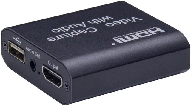 Alt view image 2 of 3 - HDMI Video Capture Card Device USB 2.0 4K 1080P Loop Out Audio Capture Card Live Streaming Recording for PC PS4 HD Game Capture