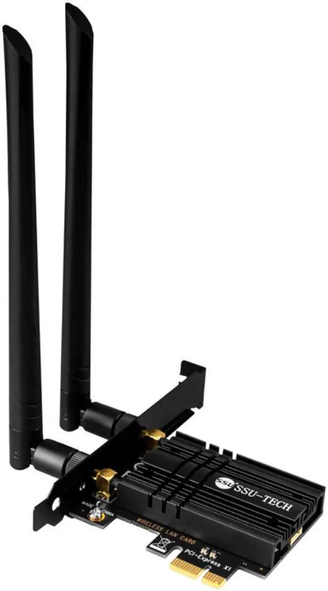 Alt view image 3 of 3 - Wireless 3000M PCIe Dual Band 2.4/5G Wifi Adapter Intel AX200 Wi-Fi 6 Bluetooth 5.1 802.11ac/ax Network Wifi Card for Desktop PC