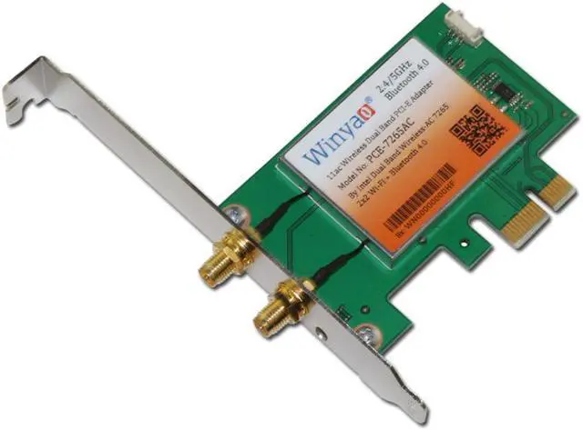 Alt view image 2 of 3 - 802.11ac Dual Band 2x2 WiFi + Bluetooth4.0 Adapter 867Mbps Wireless-AC 7265 Card