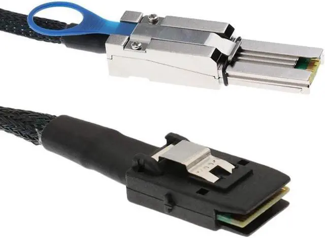 Alt view image 3 of 4 - MINI SAS HD to MINI SAS 36PIN Adapter Cable SFF-8644 to SFF-8087 Server Hard Disk Cable 12Gbps 3.33TF/1M