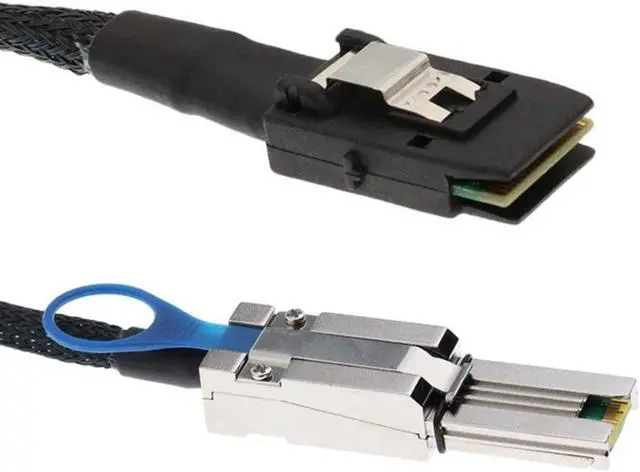 Alt view image 2 of 4 - MINI SAS HD to MINI SAS 36PIN Adapter Cable SFF-8644 to SFF-8087 Server Hard Disk Cable 12Gbps 3.33TF/1M