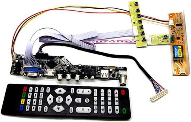 Main image of Tv+Hdmi+Vga+Av+Usb+Audio Tv Lcd Driver Board 15.4 Inch Lp154W01 B154Ew08 B154Ew01 Lp154Wx4 1280X800 Lcd Controller Board Diy Kit