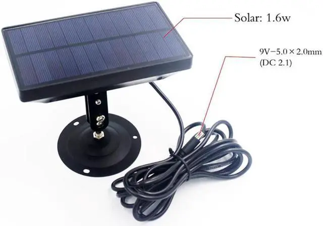 Alt view image 4 of 4 - Outdoor 9V 1800MAh Solar Panel Charger for Suntek HC300 HC350 HC550 HC700 HC800 S990 S880 680 S80M