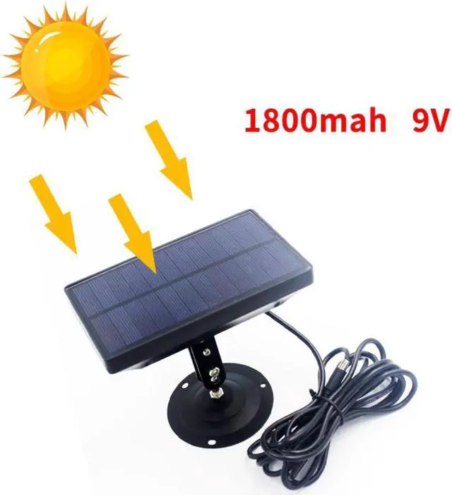 Alt view image 3 of 4 - Outdoor 9V 1800MAh Solar Panel Charger for Suntek HC300 HC350 HC550 HC700 HC800 S990 S880 680 S80M