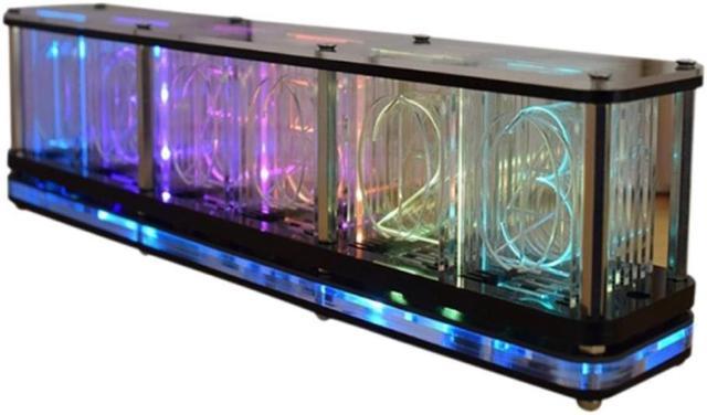 Nixie Tube Clock Digital Led Alarm Clock Kit Large Font 6-Digit Display Rgb  Nixie Tube Clock Large Diy Clock Gadgets - Newegg.Com