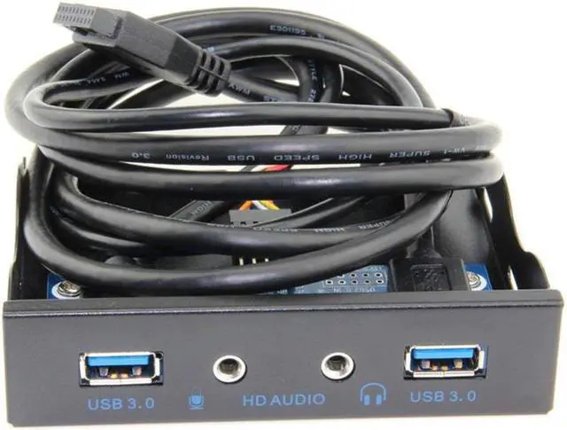 Main image of USB 3.0 2 Port 3.5in Front Panel HD Output High Speed Plug And Play Adapter Metal Desktop Open Multifunction Hub Floppy Bay