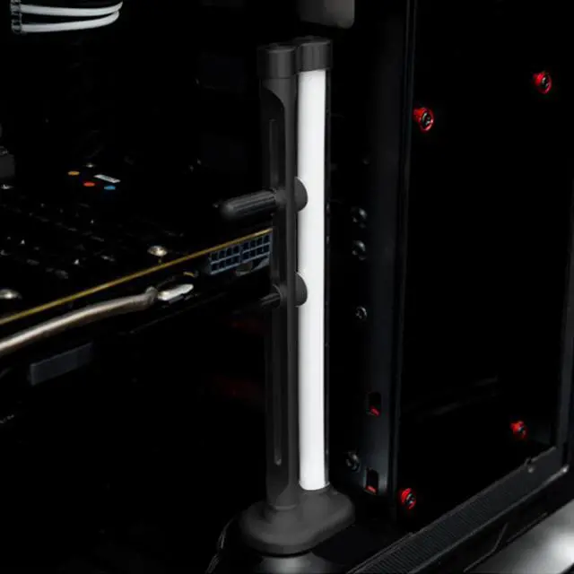 Alt view image 3 of 6 - Rod Professional Easy Install Graphics Card Holder RGB Lighting Accessories Addressable Home 5V 3pin GPU Brace Support Frame