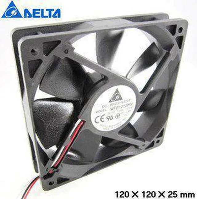 Alt view image 2 of 2 - For for Delta wfb1212hh 12025 12cm/12Cm 0.68A Dual ball bearing fan air flow Cooling Fan
