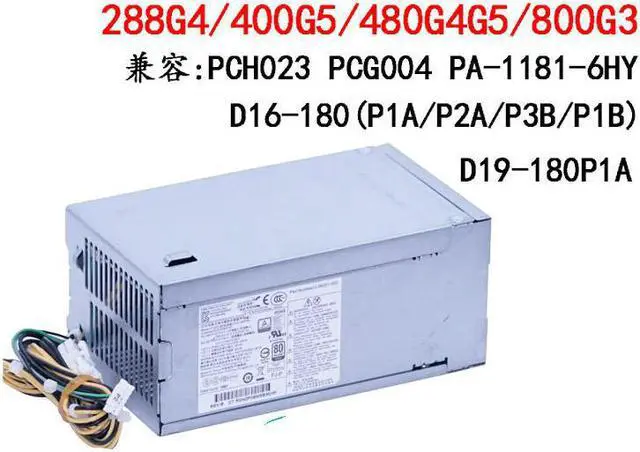 Alt view image 2 of 7 - For HP D19-180P1A PCH023 PCG004 PA-1181-6HY small chassis power supply