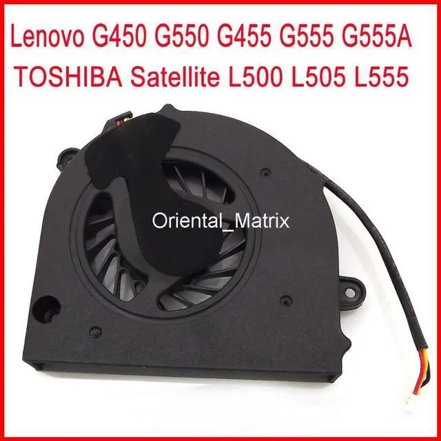 Alt view image 4 of 6 - MF60090V1-C000-G99 Cooler Fan For Lenovo G450 G550 G455 G555 G555A TOSHIBA Satellite L500 L505 L555 Laptop CPU Cooling Fan
