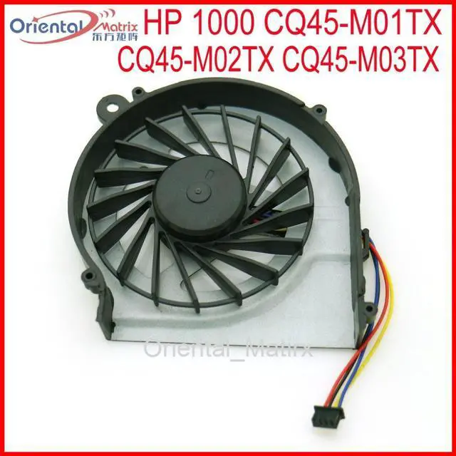 Alt view image 4 of 6 - DFS53/05MCOT FAB9 DC5V 0.50A 4Pin For HP 1000 CQ45-M01TX CQ45-M02TX CQ45-M03TX Laptop CPU Cooling Fan