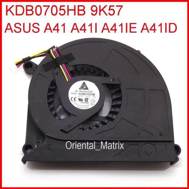 Alt view image 4 of 6 - KSB0705HA KDB0705HB 9K57 DC5V 0.40A Cooler For Asus A41 A41I A41IE A41ID Laptop CPU Cooling Fan