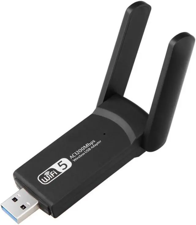 Main image of RTL8812 Wireless Dual Band 2.4G 5.8G WiFi Ethernet Adapter 1200Mbps Network Card with Dual Antenna USB3.0 Receiver for Computer