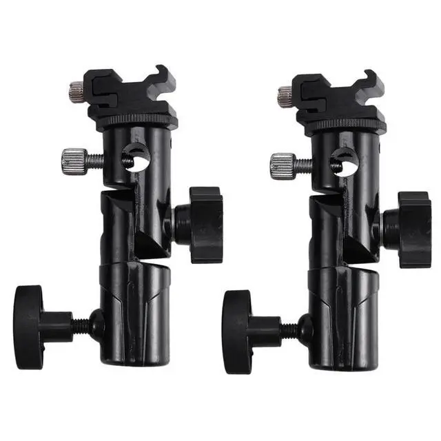 Alt view image 2 of 3 - 4Pack Camera Flash Speedlite Mount Swivel Light Stand Bracket With Umbrella Reflector Holder For Camera DSLR Nikon Canon