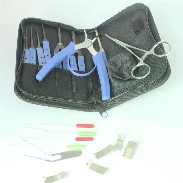 Alt view image 2 of 3 - KLOM KL-308 Broken Key Extractor Locksmith Tools Kit key Remove Hooks