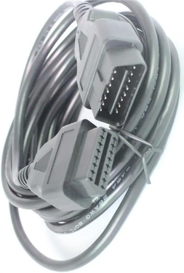 Alt view image 3 of 3 - Cables 5Meters OBD2 16PIN Male to Female Connector 16 PIN Male to Female 5m OBDII extension Cable Auto diagnostic tool
