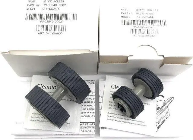 Alt view image 2 of 3 - 1SET PA03540-0001 PA03540-0002 Brake and Pick Roller for Fujitsu 6130 Fi-6130 Fi-6130Z Fi-6230 Fi-6140 Fi-6240 Fi-6125 Fi-6225