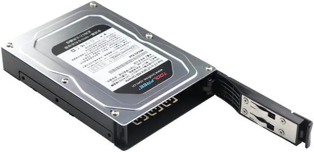 Alt view image 2 of 3 - Tool Dual Bay 2.5 Inch to 3.5 Inch SATA Hard Drive Adapter Enclosure Supports SATA III, RAID 0, RAID 1, JBOD, Nor