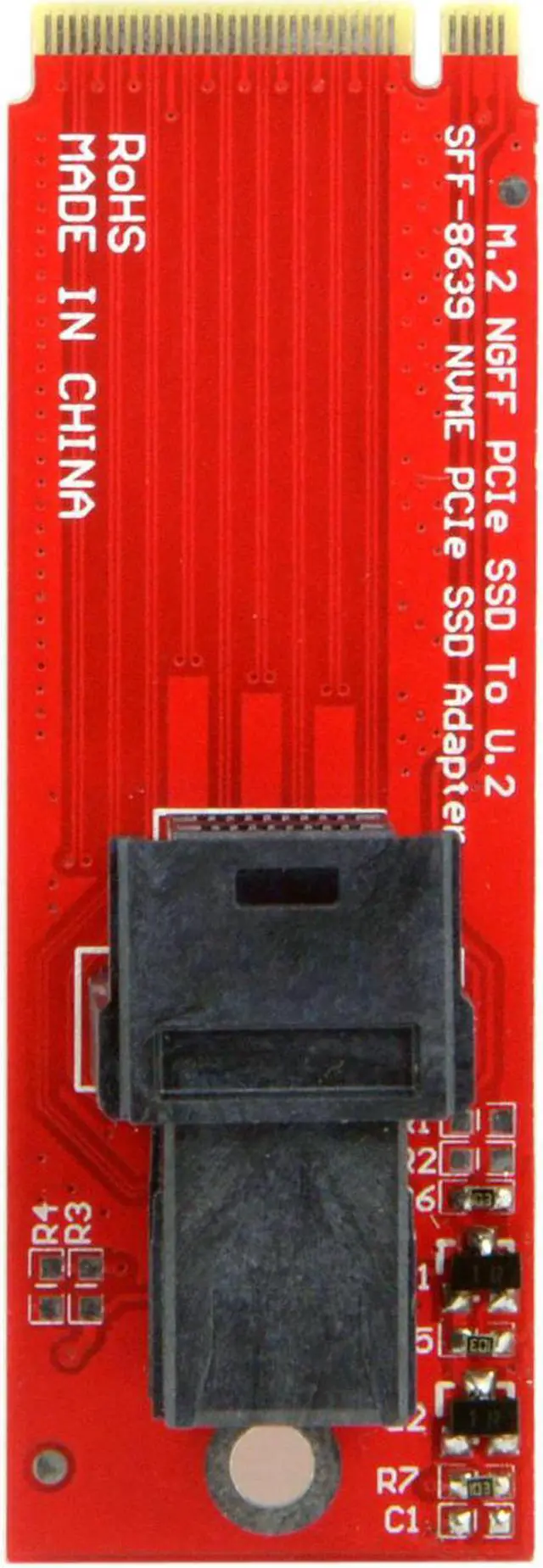 Alt view image 3 of 3 - U.2 U2 Kit SFF-8639 NVME PCIe SSD Adapter for Mainboard Intel SSD 750 p3600 p3700 M.2 SFF-8643 Mini SAS HD