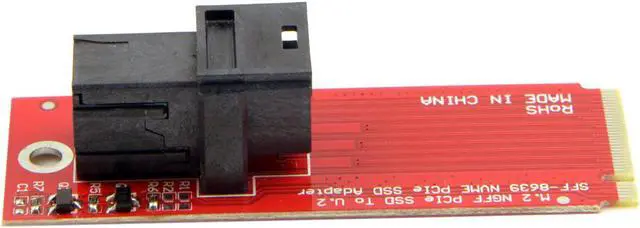 Alt view image 2 of 3 - U.2 U2 Kit SFF-8639 NVME PCIe SSD Adapter for Mainboard Intel SSD 750 p3600 p3700 M.2 SFF-8643 Mini SAS HD