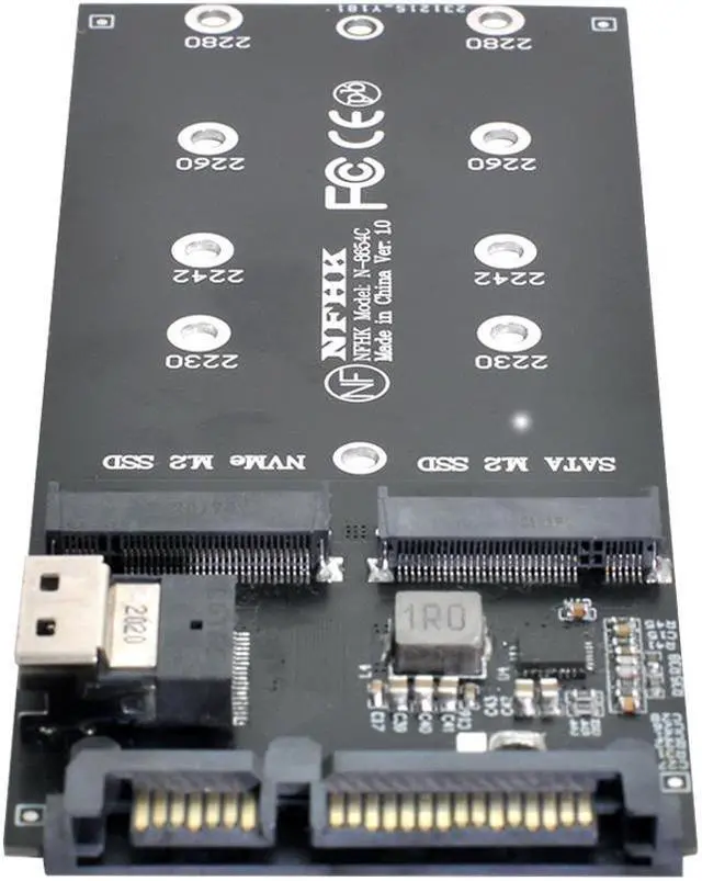 Alt view image 3 of 3 - ChenYang 22Pin SATA Adapter SFF-8654 to M.2 U2 Kit NGFF M-Key to Slimline SAS NVME PCIe SSD SATA SSD Adapter for Mainboard