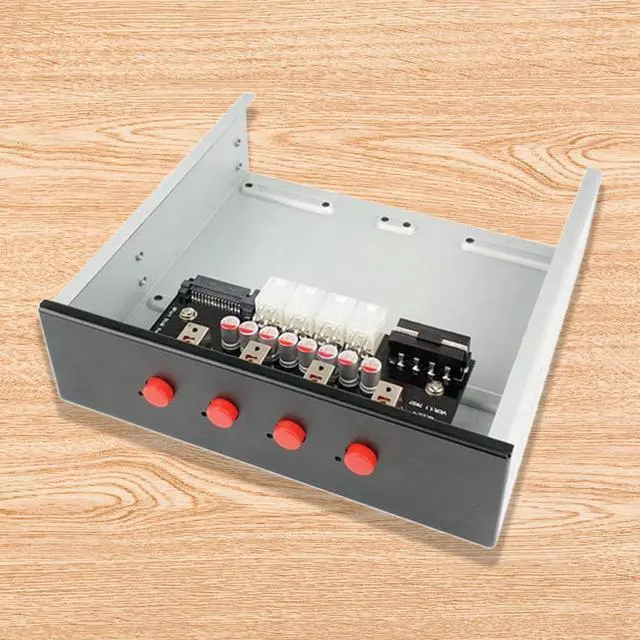 Alt view image 4 of 5 - Desktop Computer Front 5.25 Optical Drive Expansion 4 SATA15P Hard Disk Power Control Switch Multi-System