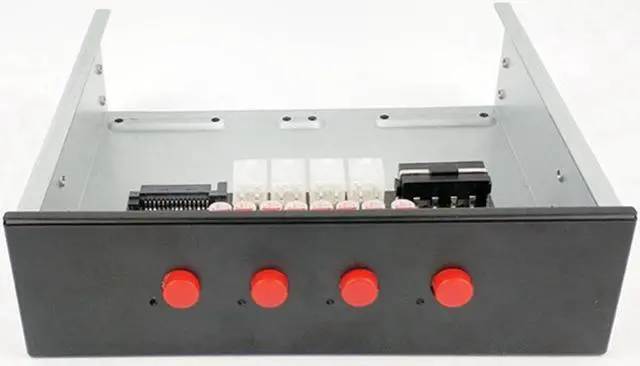 Alt view image 5 of 5 - Desktop Computer Front 5.25 Optical Drive Expansion 4 SATA15P Hard Disk Power Control Switch Multi-System