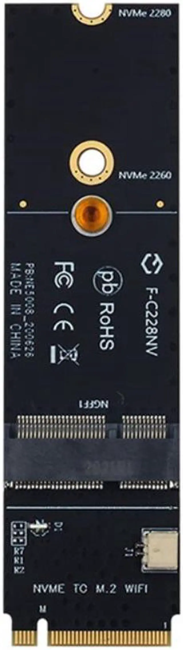 Main image of Wireless M.2 A+E Key Slot to M.2 M Key Wifi Bluetooth Adapter for  AX200 9260 Bcm94352Z Card NVMe PCI Express SSD