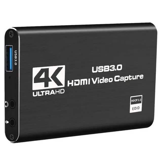 Alt view image 2 of 3 - Game Capture Card, USB 3.0 4K Audio Video Capture Card with HDMI Loop-Out 1080P 60FPS Live Streaming for PS4, Switch