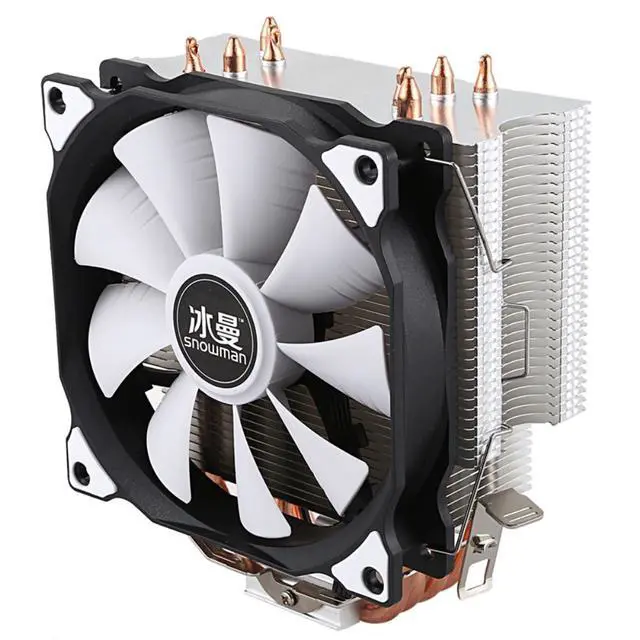 Alt view image 3 of 3 - SNOWMAN CPU Cooler Master 5 Direct Contact Heatpipes ze Tower Cooling System CPU Cooling Fan with PWM Fans