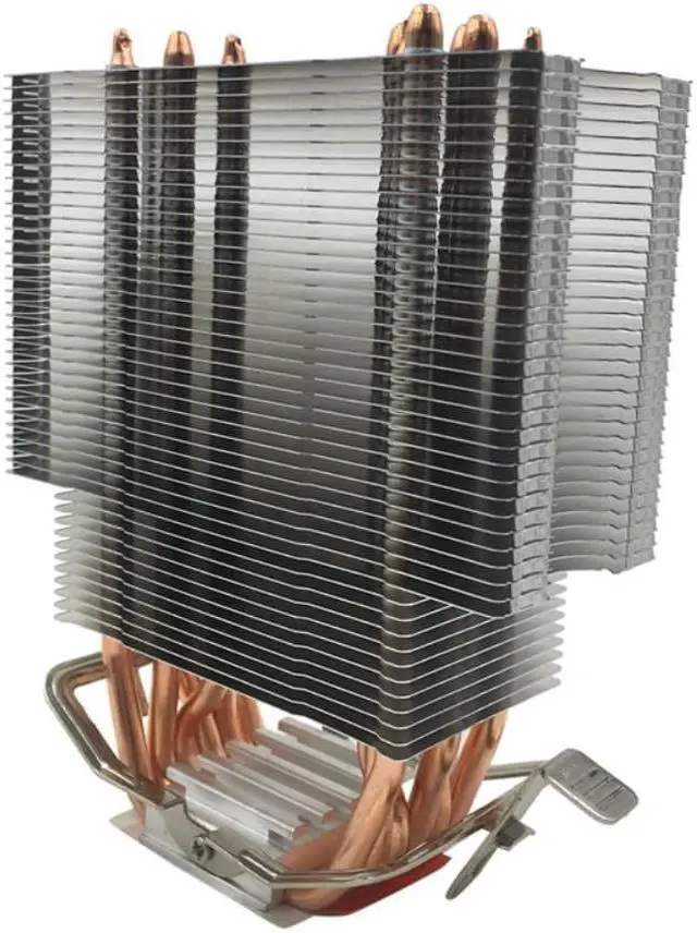 Alt view image 3 of 3 - Fanless CPU Cooler 12Cm Fan 6 Copper Heatpipes Fanless Cooling Radiator for LGA 1150/1151/1155/1156/1366/775/2011 AMD