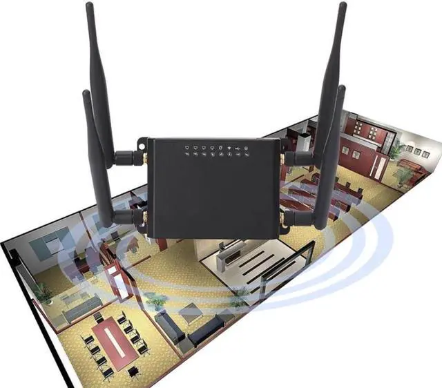 Alt view image 3 of 3 - 4G LTE Modem WiFi Router With SIM Card Slot Access Point 128MB Openwrt Car/Bus GSM 4G LTE USB Router Wireless Repeater WE826-T2(