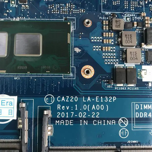 Alt view image 3 of 6 - CN-0FFTYF FFTYF CN-04GTKN 4GTKN For dell Latitude 7480 E7480 Laptop Motherboard CAZ20 LA-E132P With I7-6500U I7-6600U 100%Tested