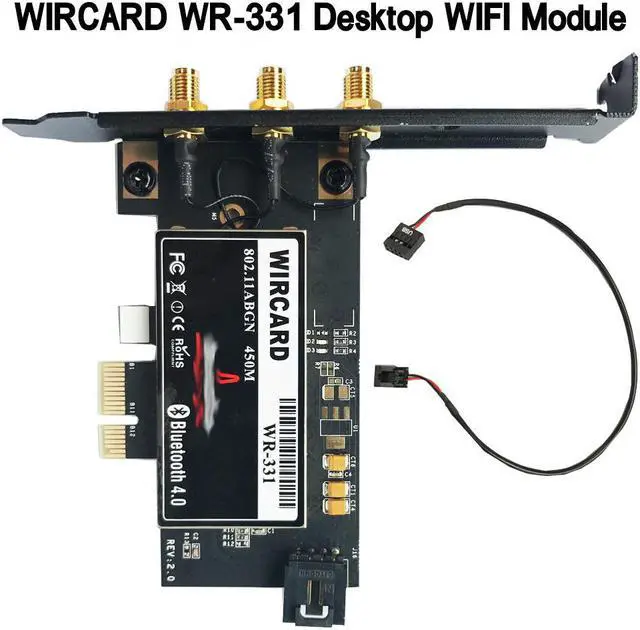 Main image of WR-331 BCM94331 Dual Band WIFI Module PCI-EX1 WIFI Card For Desktop 450Mbps For hackintosh