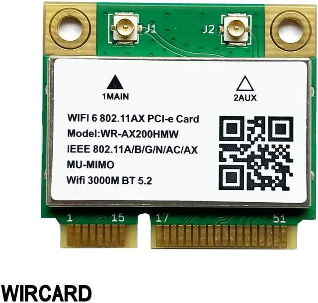 Alt view image 2 of 3 - AX200HMW AX200 WIFI6 Module MINI PCIE 802.11ax 160Mhz Network Card WIFI Card For Laptop Win10