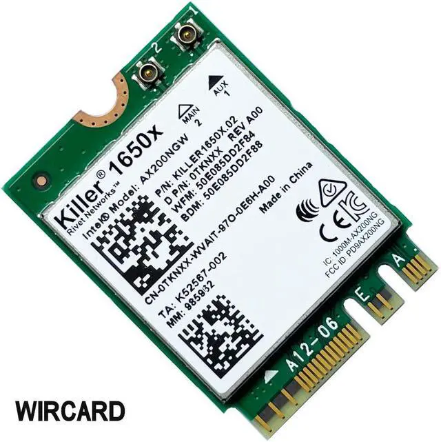 Alt view image 3 of 3 - Killer 1650x ax200 AC Dual Band 2.4Gbps Wireless AX200 Wifi Card AX200NGW 802.11AX/AC/A/B/G/N BT 5.1 Laptop for Windows 10