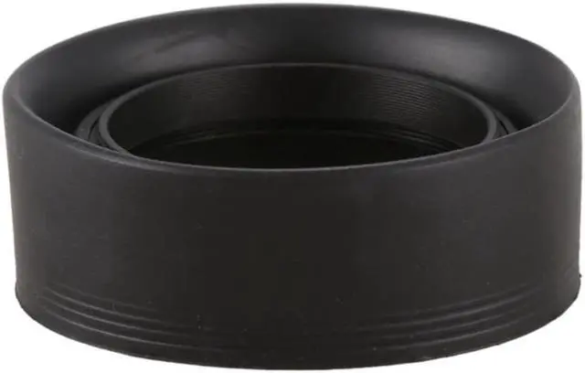Alt view image 6 of 6 - 52mm 3-Stage Collapsible Rubber Lens Hood For Canon 50/1.8 Nikon 18-55 50/1.8D