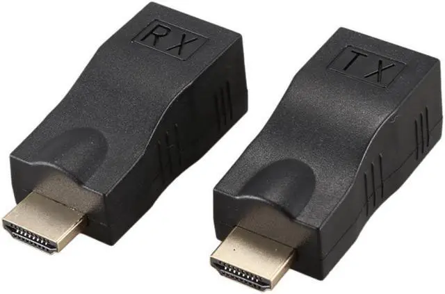 Alt view image 6 of 6 - 8X 4K 3D HDMI 1.4 30M Extender To RJ45 Over Cat 5E/6 Network LAN Ethernet Adapter