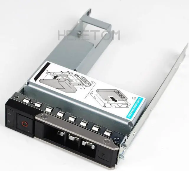 Alt view image 2 of 3 - 2.5" 3.5" SATA SAS HDD Adapter + 3.5inch Hard Drive Tray Caddy For Dell PowerEdge R250 R350 T350 Server Hybrid