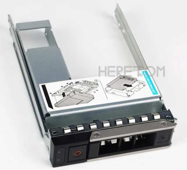 Alt view image 3 of 3 - 2.5" 3.5" SATA SAS HDD Adapter + 3.5inch Hard Drive Tray Caddy For Dell PowerEdge R250 R350 T350 Server Hybrid