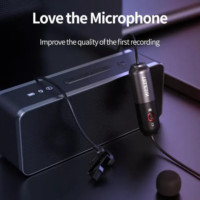 Main image of Lavalier Microphone Lossless Noise Reduction for Conference Indoor Recording Live Broadcast and Vlog for Laptop Mobile Phone