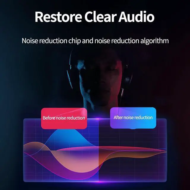 Alt view image 3 of 4 - Lavalier Microphone Lossless Noise Reduction for Conference Indoor Recording Live Broadcast and Vlog for Laptop Mobile Phone