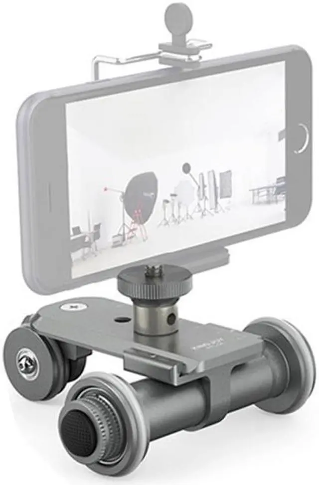 Alt view image 2 of 4 - Electric Auto Dolly Rail Camera Car Mini Three-Wheeled Trolley Macro Shooting Trolley Dolly for Photography